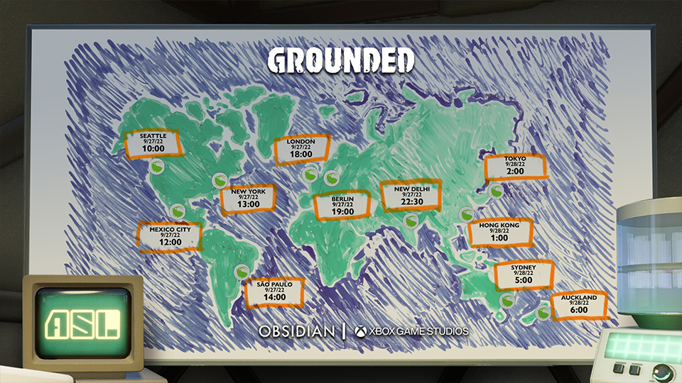 Grounded 1.0 Release Schedule Header Image