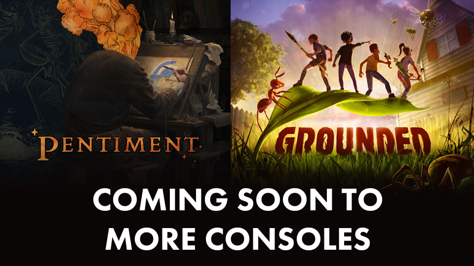 Pentiment and Grounded Coming to Additional Platforms Soon Header Image